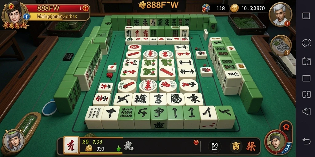 Gameplay <strong>888FW</strong> yang mendebarkan dan menantang para pemain Mahjong.