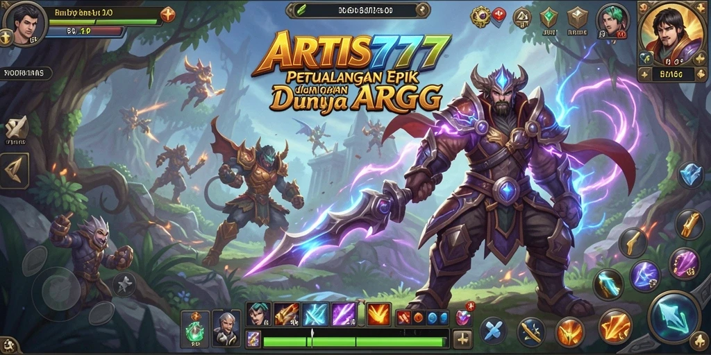 Screenshot menampilkan aksi seru dalam game ARPG ARTIS777.
