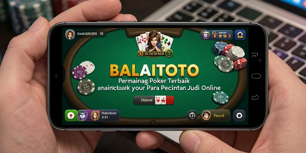 Tampilan gameplay Poker yang menegangkan di BALAITOTO.