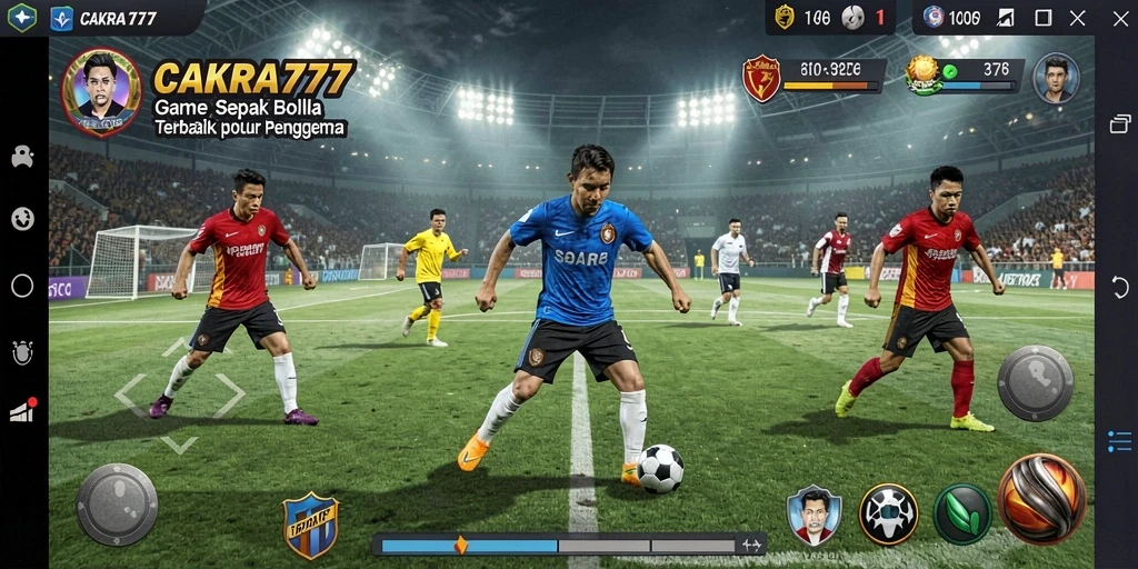 Screenshot gameplay CAKRA777 yang menampilkan aksi mendebarkan di lapangan.