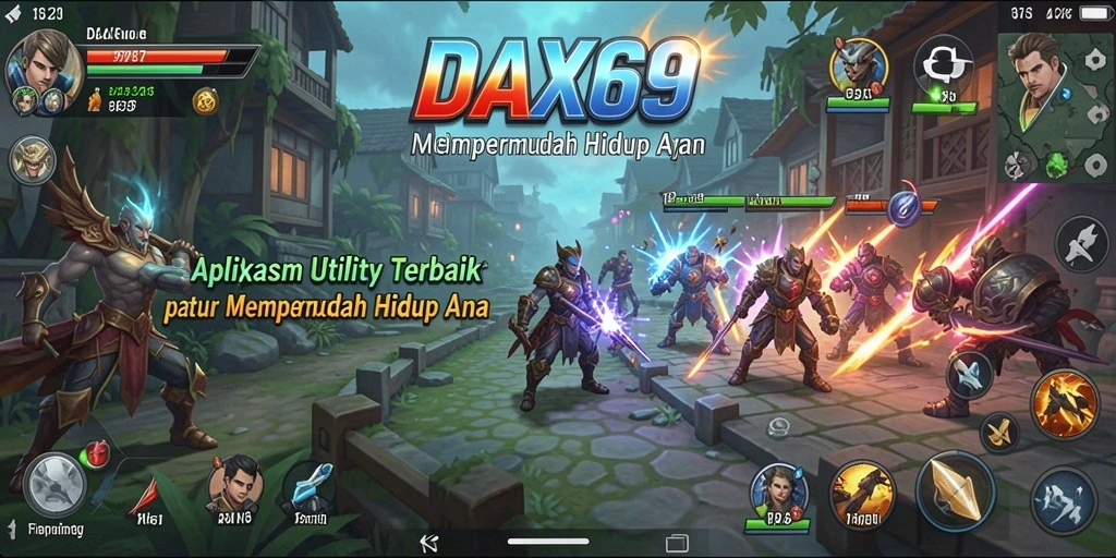 Tampilan antarmuka pengguna DAX69 yang sederhana dan efisien.