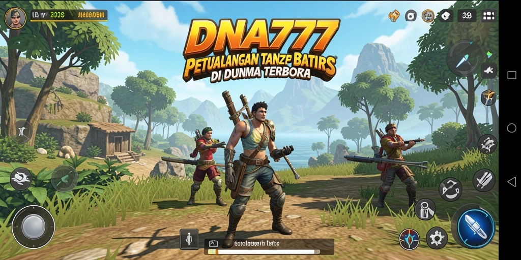 Tangkapan layar gameplay <strong>DNA777</strong> yang menampilkan petualangan epik dalam dunia terbuka.