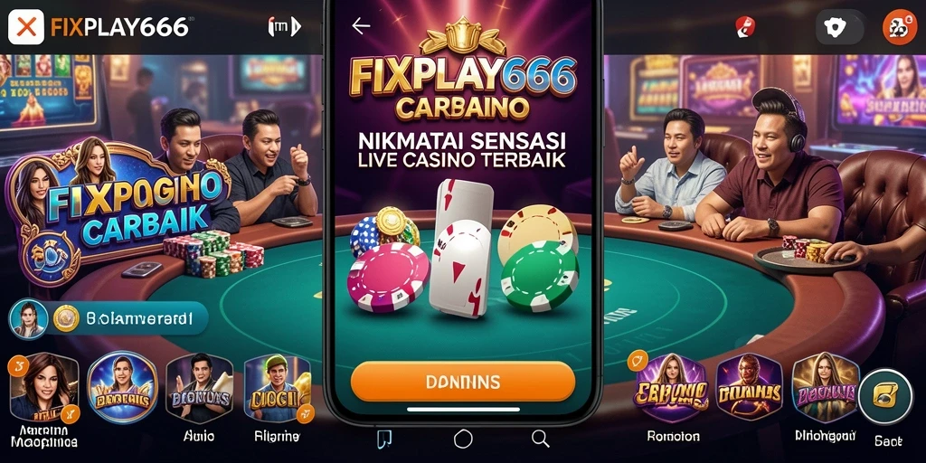 Tampilan gameplay FIXPLAY666 dalam pengalaman Live Casino.