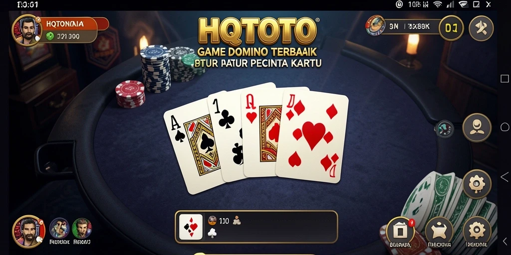 Screenshot HQTOTO menampilkan gameplay Domino yang seru dan interaktif.