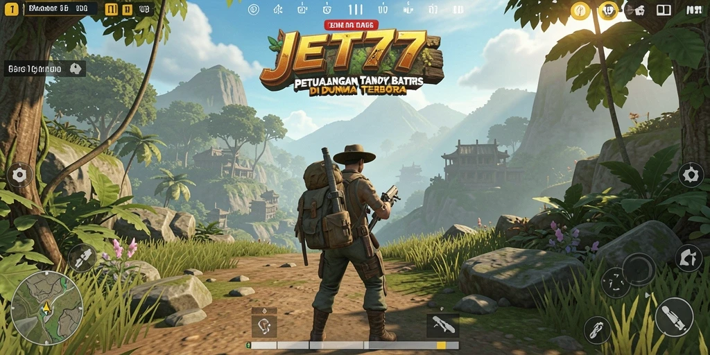 Tampilan gameplay menakjubkan dalam dunia Open World JET77.