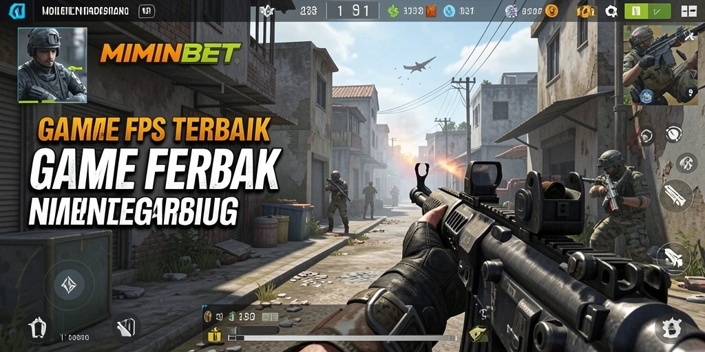 Screenshot gameplay MIMINBET dengan aksi tembak-menembak seru.