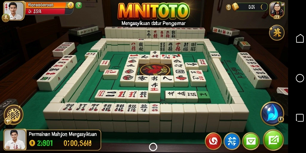 Tampilan menarik gameplay Mahjong dalam MINITOTO yang mengasyikkan.