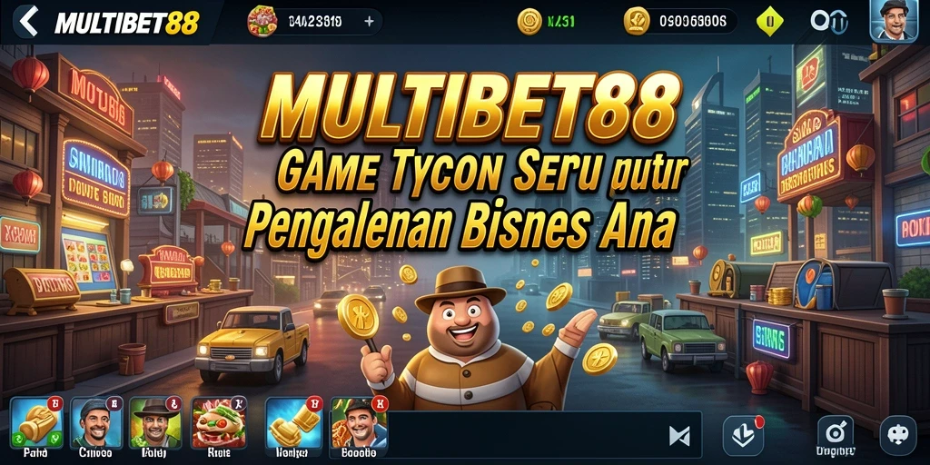 Tampilan gameplay seru MULTIBET88 dengan elemen Tycoon yang menarik.