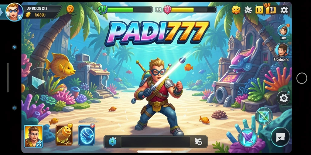 Tampilan utama gameplay PADI777 yang penuh aksi dan keseruan.