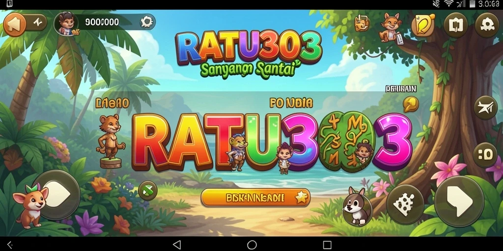 Screenshot utama RATU303 menampilkan gameplay yang mengasyikkan dan penuh warna.