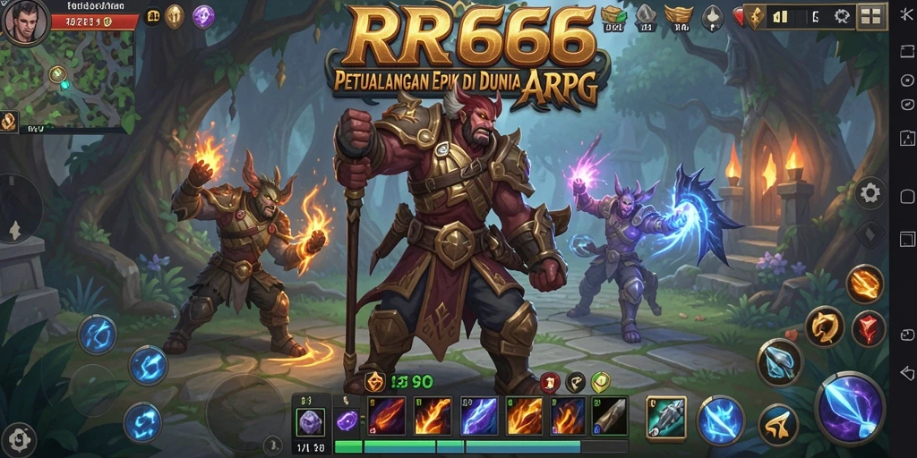 Screenshot gameplay intens dari RR666 menampilkan pertarungan epik.