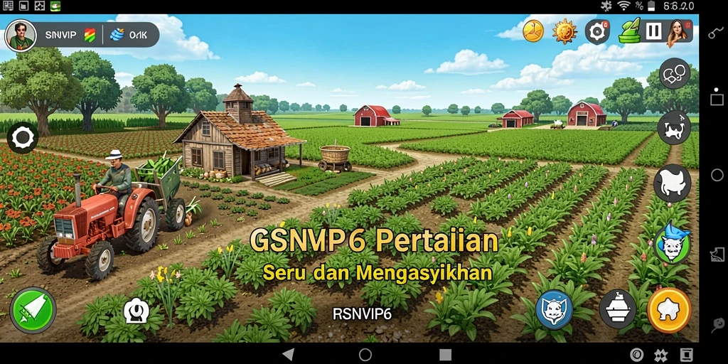 Tampilan gameplay <strong>RSNVIP6</strong> yang menampilkan aktivitas bertani yang mengasyikkan.