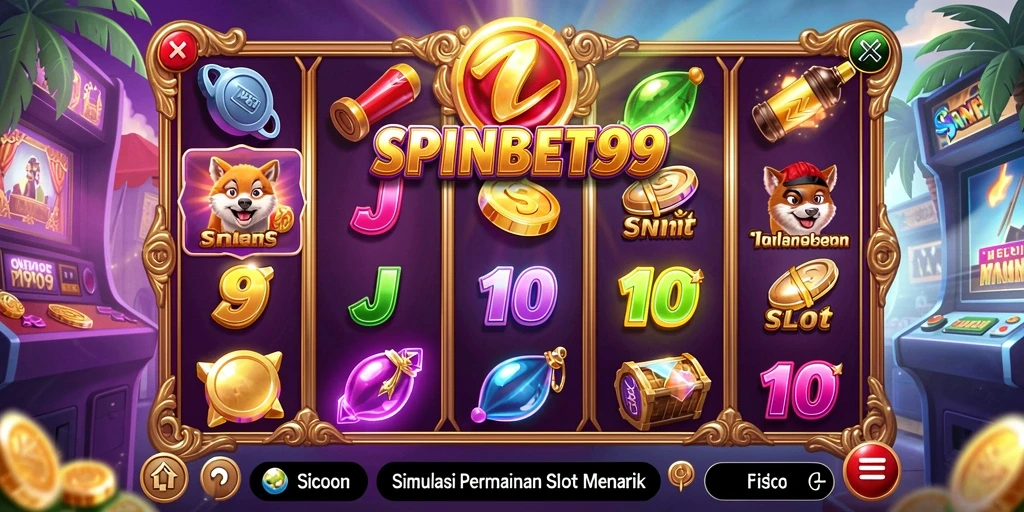 Tampilan gameplay menarik dari SPINBET99 yang menampilkan mesin slot yang beragam.