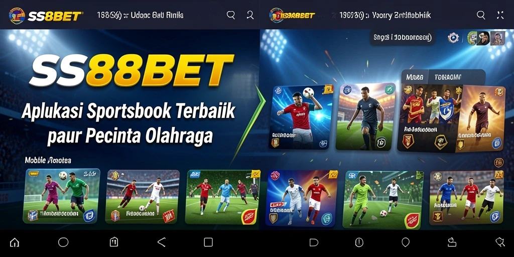 Tampilan antarmuka SS88BET yang menarik dan informatif untuk taruhan olahraga.